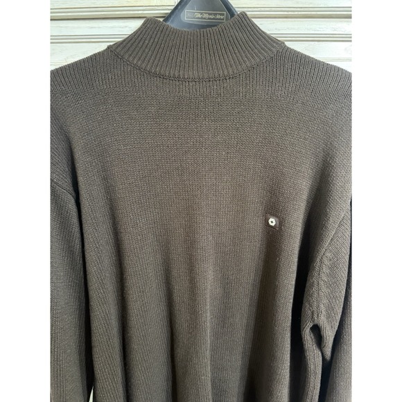 Vintage South Pole Turtleneck Sweater Mens Med Brown Skate Hip Hop Y2K - Picture 5 of 10